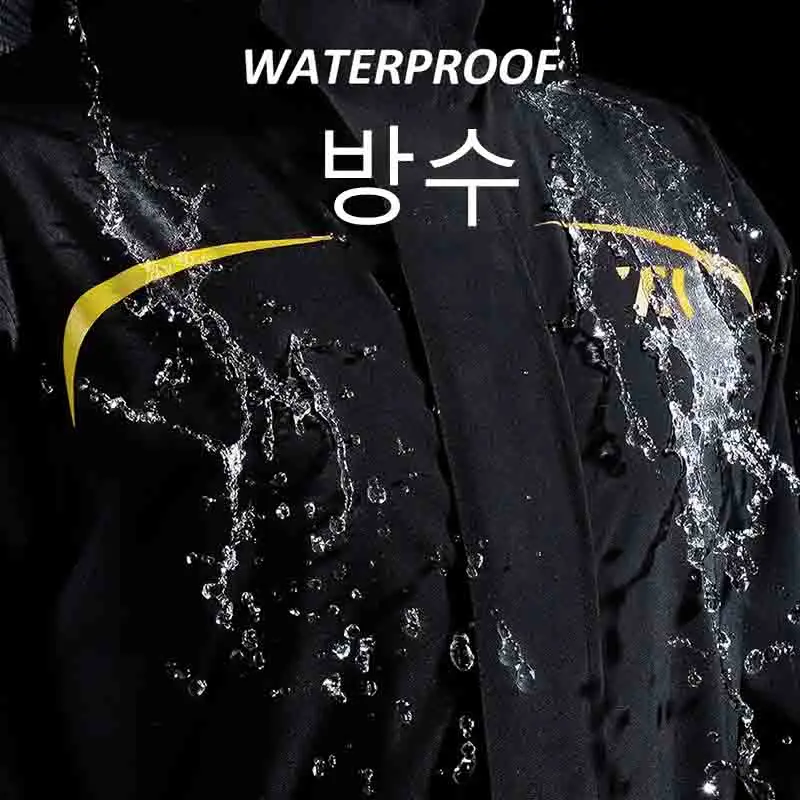Women Men Motorcycle Raincoat Waterproof Cycling Raincoat Suit Reflective Strip Raincoat+Rain Pants