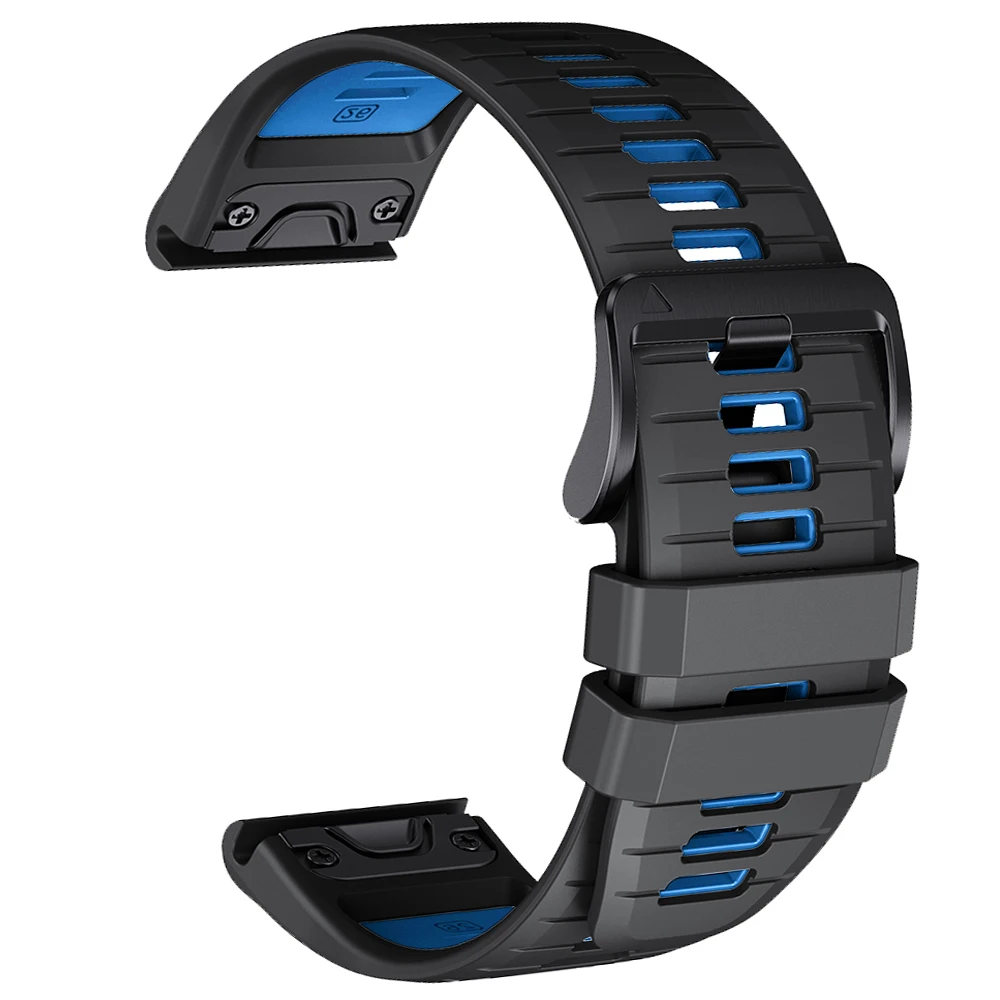 QuickFit Non-Slip Sports Silicone Watch Strap, 22/26mm