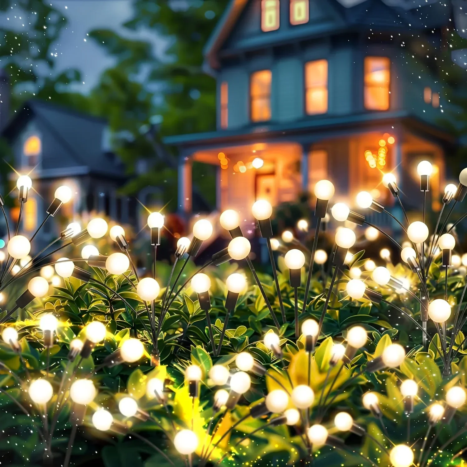 Solar LED Firefly Garden Lights Image 7