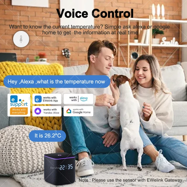 ZigBee Temperature And Humidity Sensor Remote Monitoring Hygrometer,Smart Home Automation,For Alexa Google Yandex Home Assistant 3