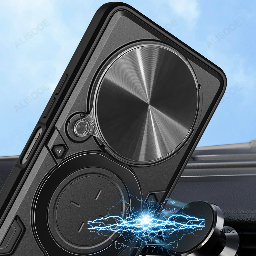 Slide Camera  with Ring Stand for 5G Shockproof Phone Protection