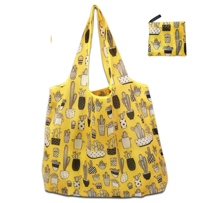 Eco-Friendly Foldable Tote Bag - Large Reusable Shopping and Storage Solution