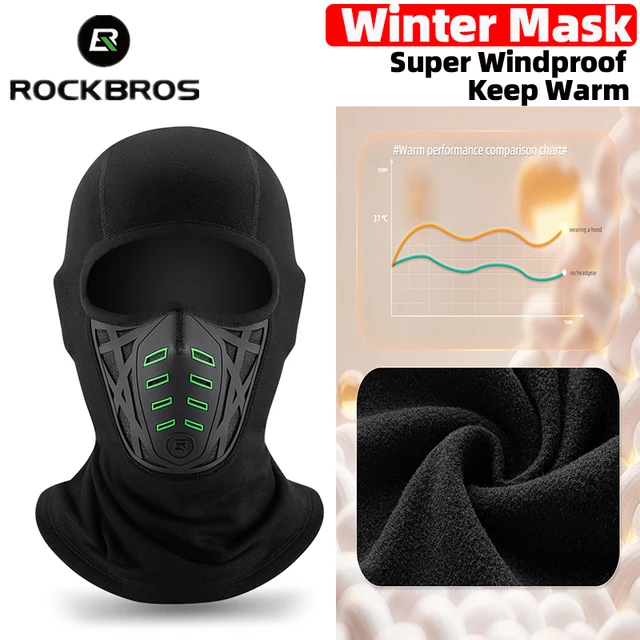 Masque de cyclisme en polaire thermique, garde au chaud, coupe-vent, pour  moto, cagoule, pêche, chapeau de ski, bandana, couvre-chef - AliExpress