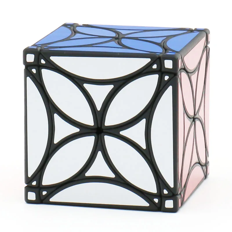

AJ Four Leaves Clover Cube SLA 3D Printing Strange-Shape Magic Twisty Puzzle Black Original Plastic Children Adult Toy Difficult