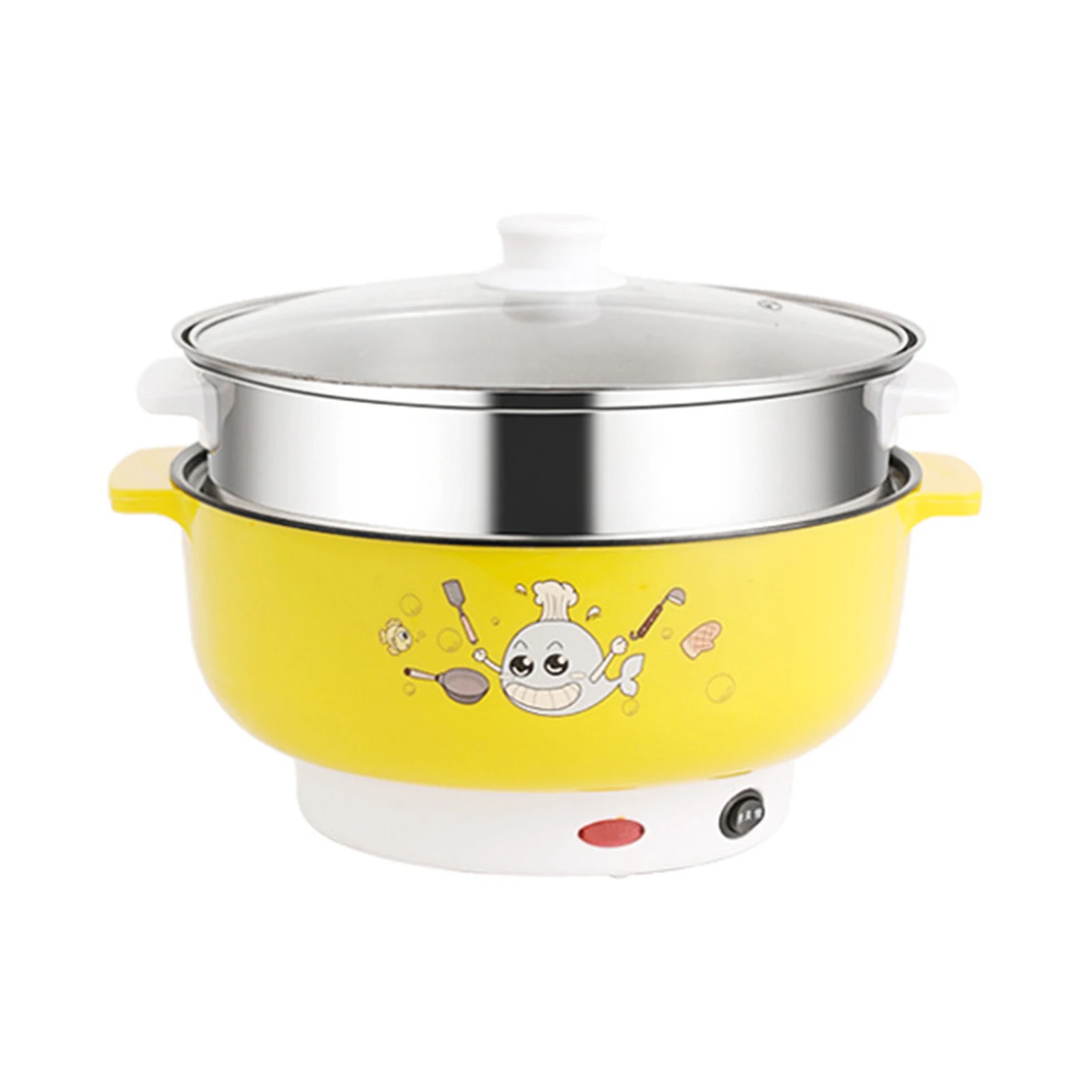 Single Layer Portable Electric Hot Pot Two Models Stainless Steel Liner Pot Home Dormitory Office Use