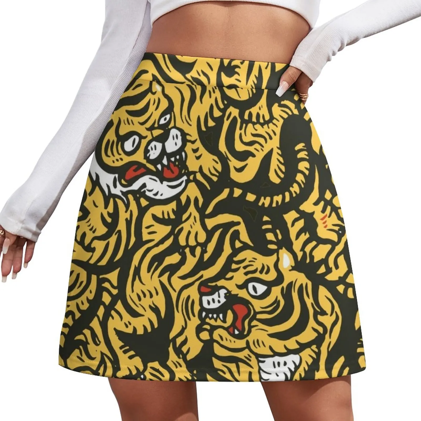 

Tigers meeting Mini Skirt skirts for women 2024 short skirt summer clothes