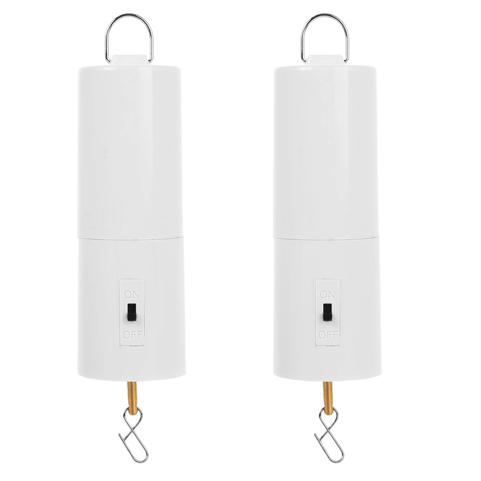 2 Pcs Windmill Rotating Motor Camping Bell DIY Chimes Garden Spinning for Props Hanging Display with Hook Decorate