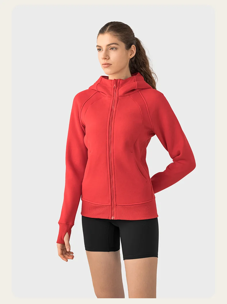Lulu Brand Substitutes Scuba Full Zip Hoodie Yoga Shirt Lumbar Upport Rash  Guard Hiking Jacket Back Support - AliExpress