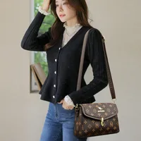 Sacs à bandoulière décontractés en cuir PU pour femmes, fourre-tout de luxe de styliste, sac à bandoulière de petite capacité 4