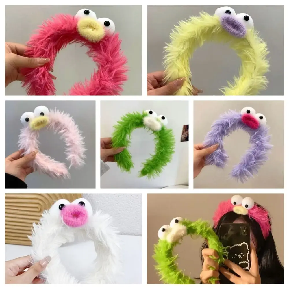 

Hair Accessories Ugly Doll Headband Creative Hairbands Korean Style Funny Hair Hoop Headpiece Plush Cartoon Hair Hoop Wash Face