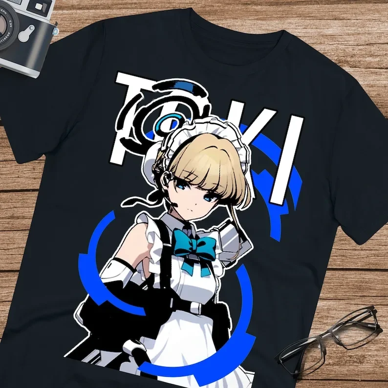 

Рубашка toki с голубым архивом, рубашка Asuma Toki от фаната Waifu blue архив, унисекс, хлопковая футболка