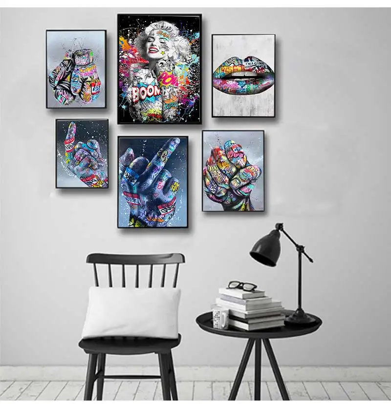ポスターとプリント グラフィティ アート 壁の絵画 アート