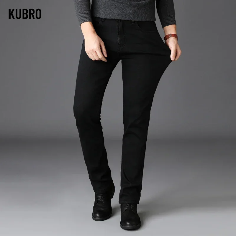 Men Classic Advanced Fashion Brand Jeans Jean Homme Man Soft Stretch Black Biker Masculino Denim Trousers Mens Pants Overalls 2