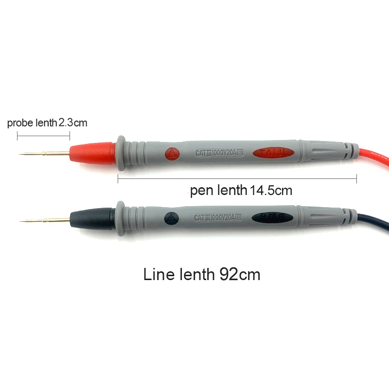 Multimeter Test Leads Universal Cable AC DC 1000V 20A 10A CAT III Measuring Probes Pen for Multi-Meter Tester Wire Tips multimeter test leads