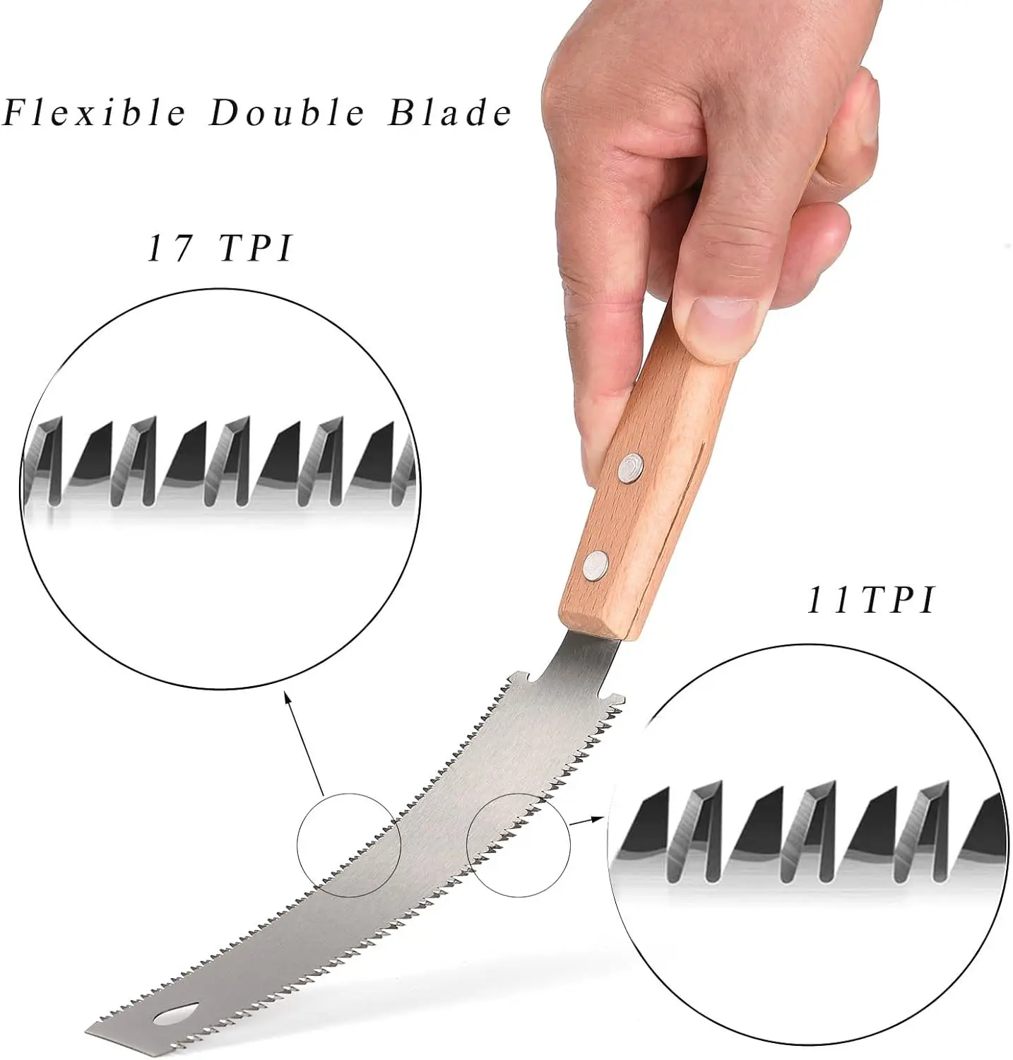 6-inch Double-sided Hand Saw Flexible Blade for Flush Cutting Household Woodworking Tools Fine Tooth Precision Flat Saws hand saw multi purpose saw handheld saw