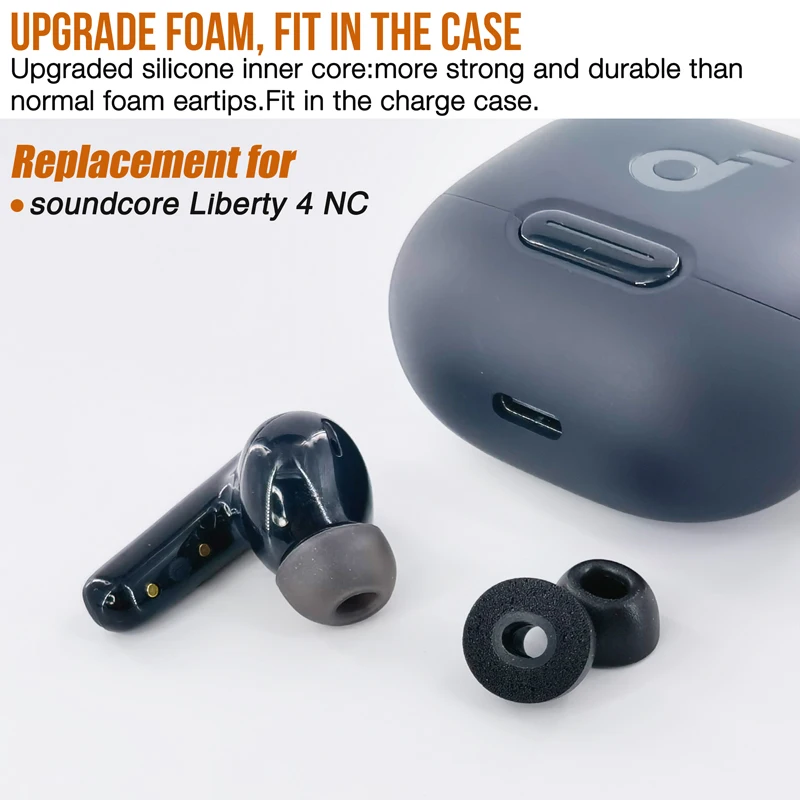 TENNMAK pengganti Eartips busa memori untuk soundcore oleh Anker