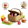 Children's educational house outdoor picnic pretend fruit basket hamburger pizza set toy gift kitchen men and women 5
