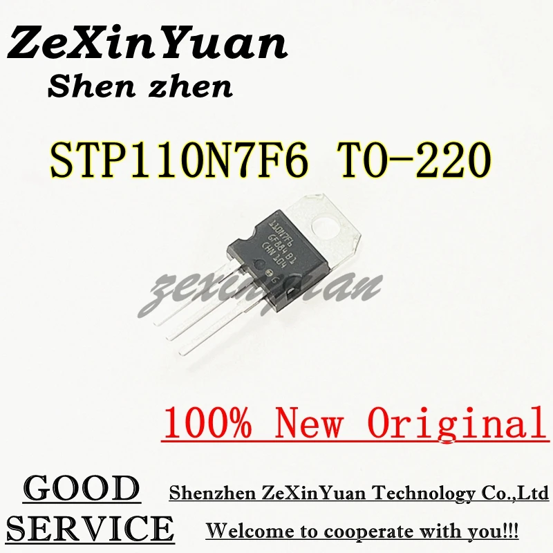 

10 шт. 100% Новый оригинальный STP110N7F6 110N7F6 TO-220 N-channel MOS FET 110A 68V