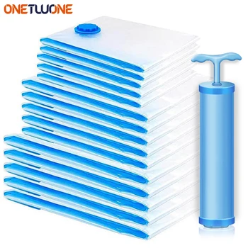 침구, 베개, 수건, 공간 보호용 진공 보관 의류 정리 백, 밸브 진공 백 패키지가 포함된 여행용 씰 패킷