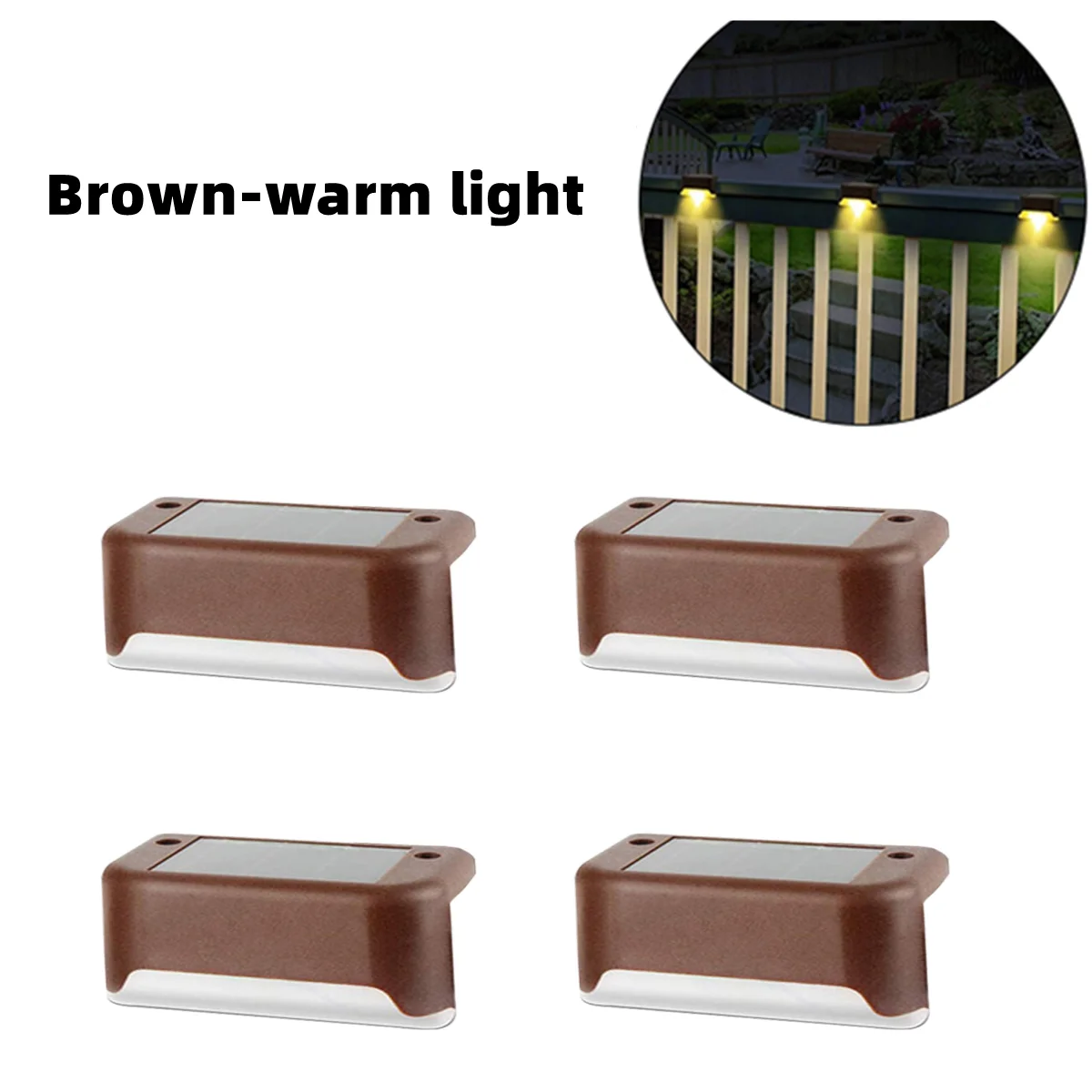 4PCS Brown Warm