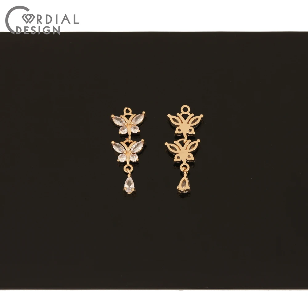 Cordial Design 30Pcs 11*29MM CZ Charms/Jewelry Accessories/Butterfly Shape/Earrings Pendant/Jewelry Findings Components/HandMade 3 Cordial Design 30Pcs 11*29MM CZ Charms/Jewelry Accessories/Butterfly Shape/Earrings Pendant/Jewelry Findings Components/HandMade - cordial