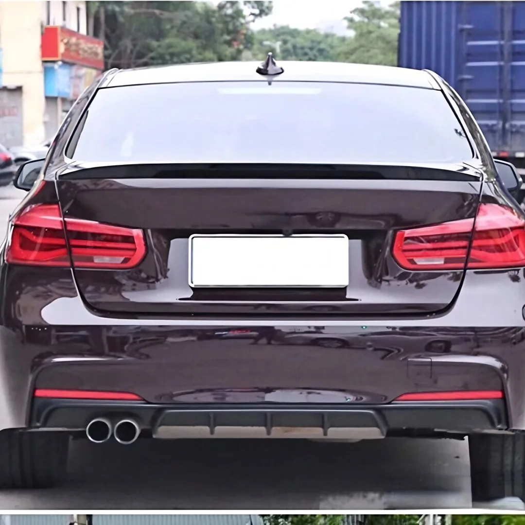 BMW 3 시리즈 F30 F31 F35 3 시리즈 2012-2018 320i 335i M 스포츠 리어 범퍼 립 디퓨저 턱 에어댐 프로텍터 트림 튜닝