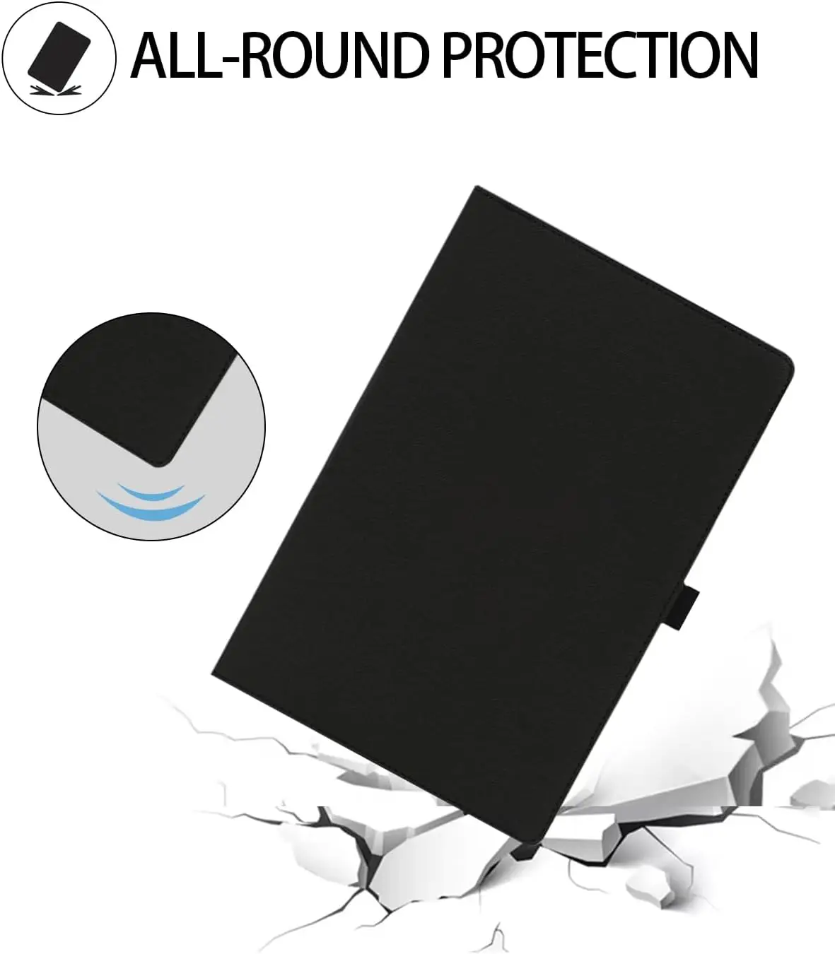 Premium PU Leather Tablet Cover with Stylus Holder
