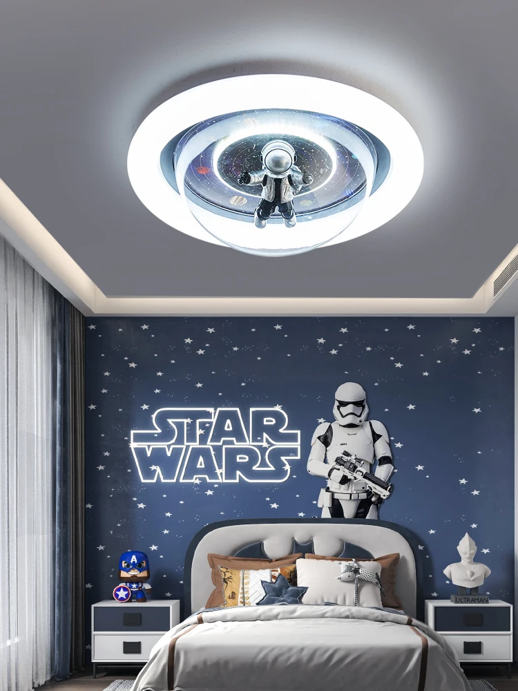 

Boy Children's Room Light Modern Minimalist Cartoon Girl Planet Starry Sky Room Light Bedroom Eye Protection LED Ceiling Light