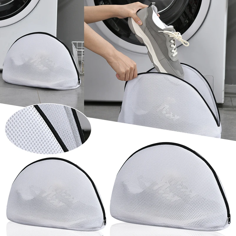 1pc Shoe Washing Bag Cotton Laundry Fluffy Fibers Easily Remove Dirt Washing Bags Anti-Deformation Shoes Clothes Organizer