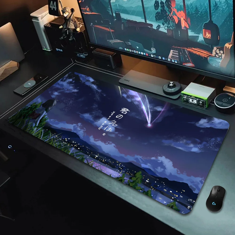 1pc Anime Your Name Mouse Mat Desk Mat With Pad Gaming Accessories Prime Gaming XXL Keyboard Pad Padding Mat 3