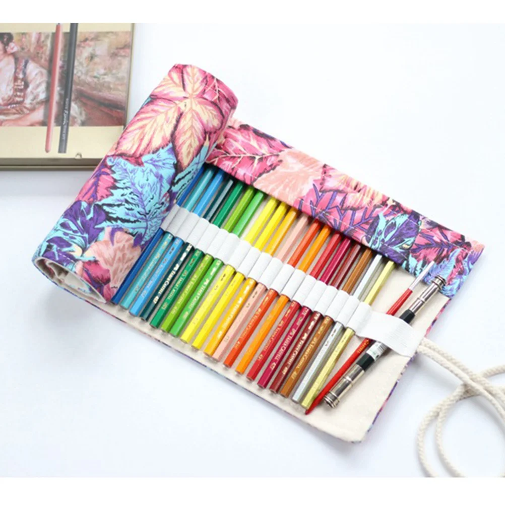 Canvas Pouch Roll Wrap Brush Roll Holder 20 Slots Paintbrush Case Canvas  Rollup Pen Case for Artist Watercolor Oil Brush - AliExpress