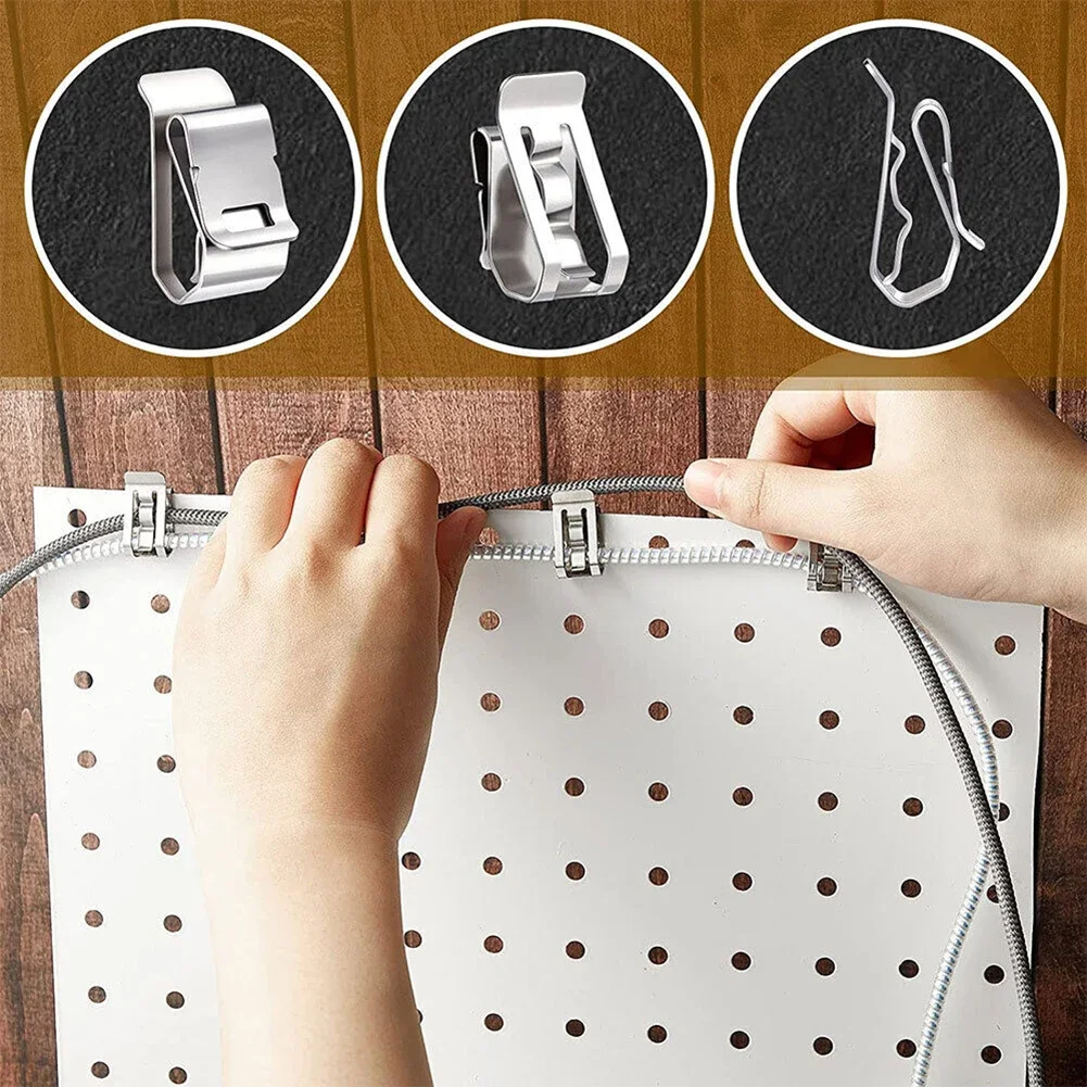 Wire Clips Cable Trailer Photovoltaic Solar Panel Wire Clamps Clip Organizer Stainless Steel Management Harness Rop 10/30/100Pcs cable organizer cable clip cable clamp cable tie