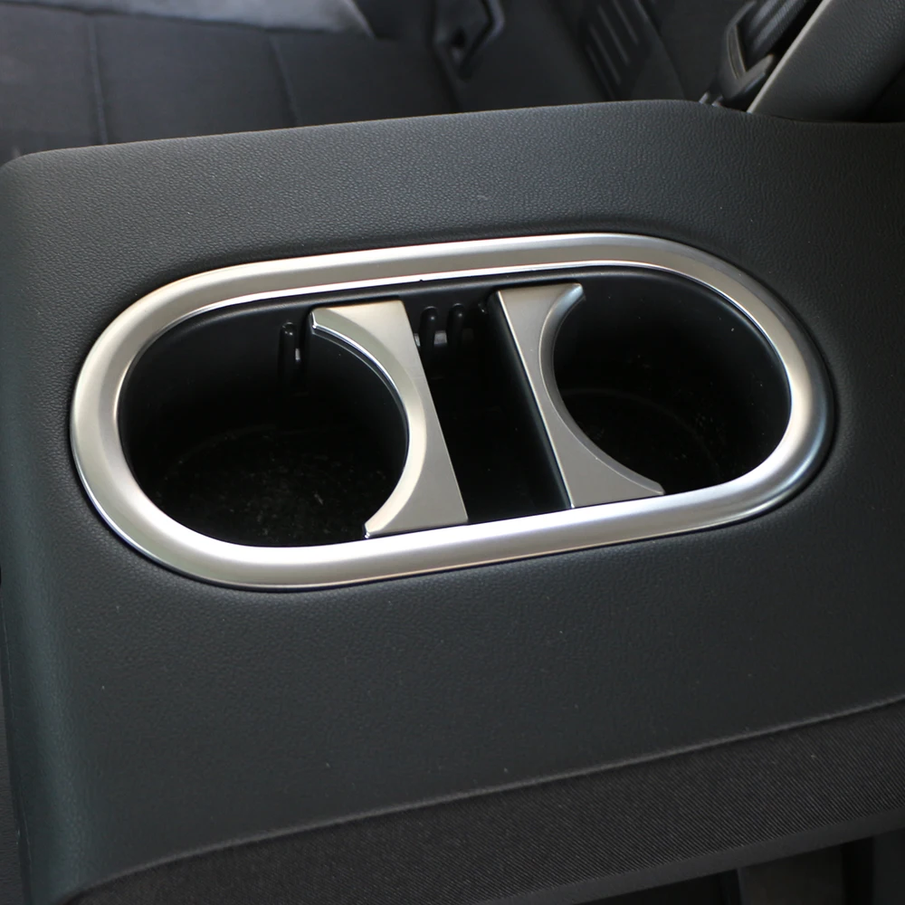 

For Volkswagen VW T-roc Troc 2017 - 2022 Rear Water Cup Panel Cover Trim Back Seat Centre Cup Stickers