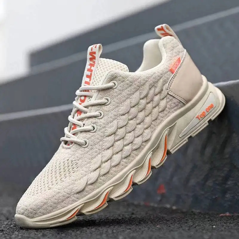 

Fashion Men Sneakers Mesh Casual Shoes Lac-up Mens Shoes Lightweight Vulcanize Shoes Walking Sneakers Zapatillas Hombre Men Shoe