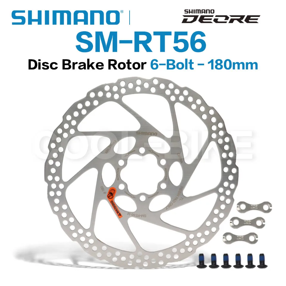 SHIMANO SM RT56 MTB 6-Bolt Mountain Bikes Disc Brake Rotor 160mm 180mm Original Box Bicycle Parts