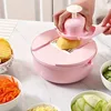9 in 1 Vegetable Chopper Multifunctional Vegetable Slicer Cutter with Container Carrot Fruit and Garlic Chopper Kitchen Gadget 4