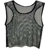 Hot Girl Y2k Small Vest Summer New H Vest with Short Vest and Shiny Women's Round Neck Top - Image 5