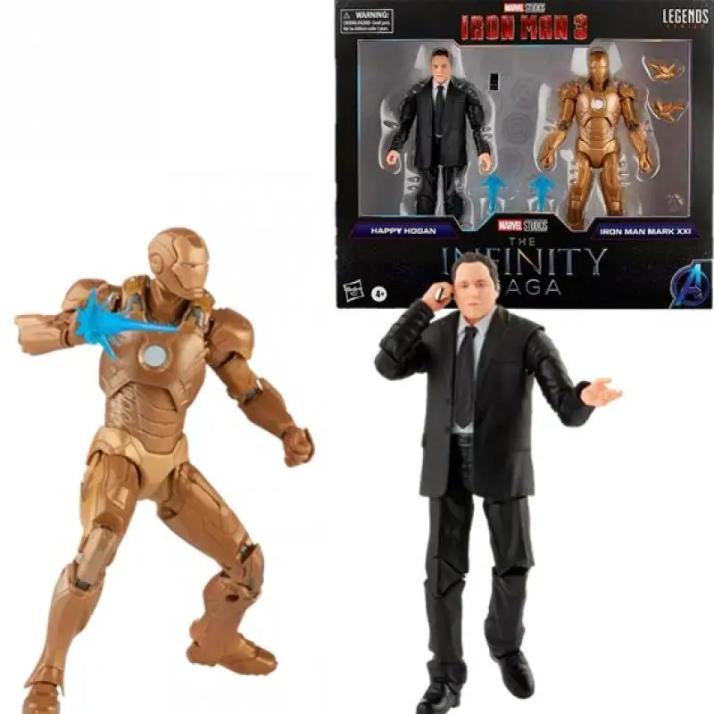 Hasbro Marvel Legends Happy Hogan & Iron Man Mark 21 Infinity Saga