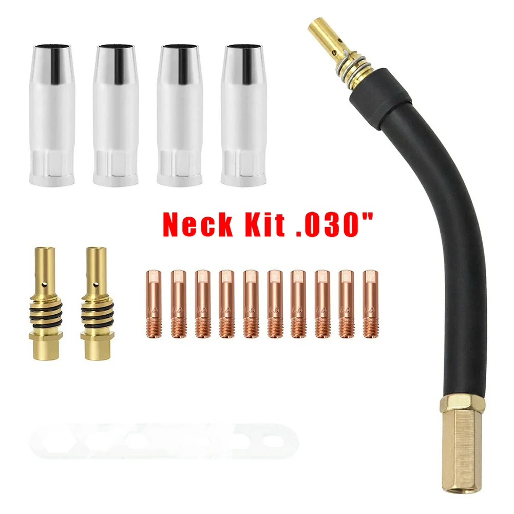Kit Consommables Pour Torche De Soudage MIG/MAG MB15 15AK - 19 Pièces (Buses, Pointes De Contact M6)