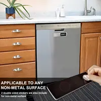 Clean and Dirty Dishwasher Magnet Sign,Optional Adhesive Magnetic Kitchen Decor, Easy Read，Shutter Slide Magnets for Dish Washer 4