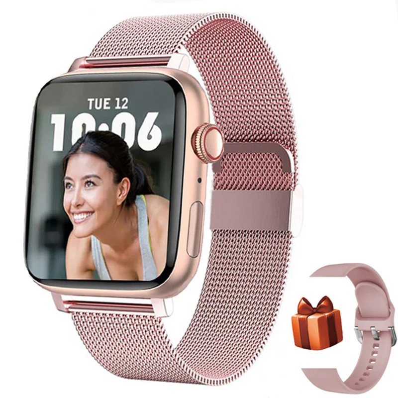 2022 New Bluetooth call Smart Watch Women Weather Calculator Sport smartwatch Mode Sleep Heart Rate Monitoring For IOS Android 