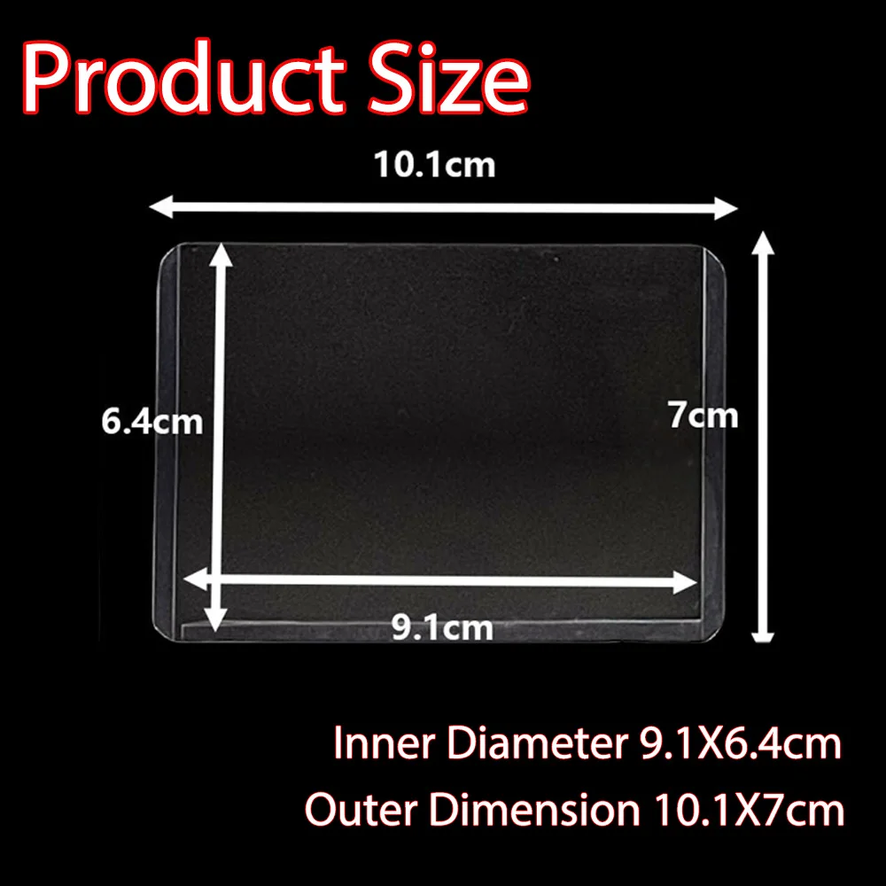 10개입 B8 사이드 오픈형 홀로그램 레이저 카드 슬리브 PVC 홀더 보호대 (TCG 카드용 단면 필름 포함) 3인치 포토카드