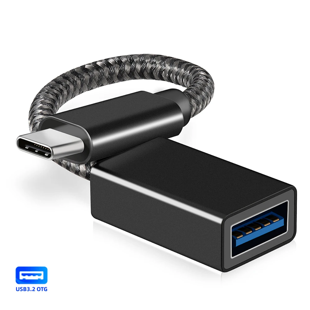 OTG Cable Type C 10Gbps USB to Type C Adapter Connector for Laptop Phone Female USB to Male USB C Data Cable for Mouse Keyboard BEST SELLERS