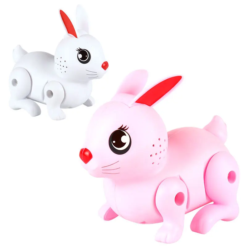 

Electric Flash Jumping Rabbit Light Music Automatic Walking Jumping Rabbit Simulation Animal Toys for Children