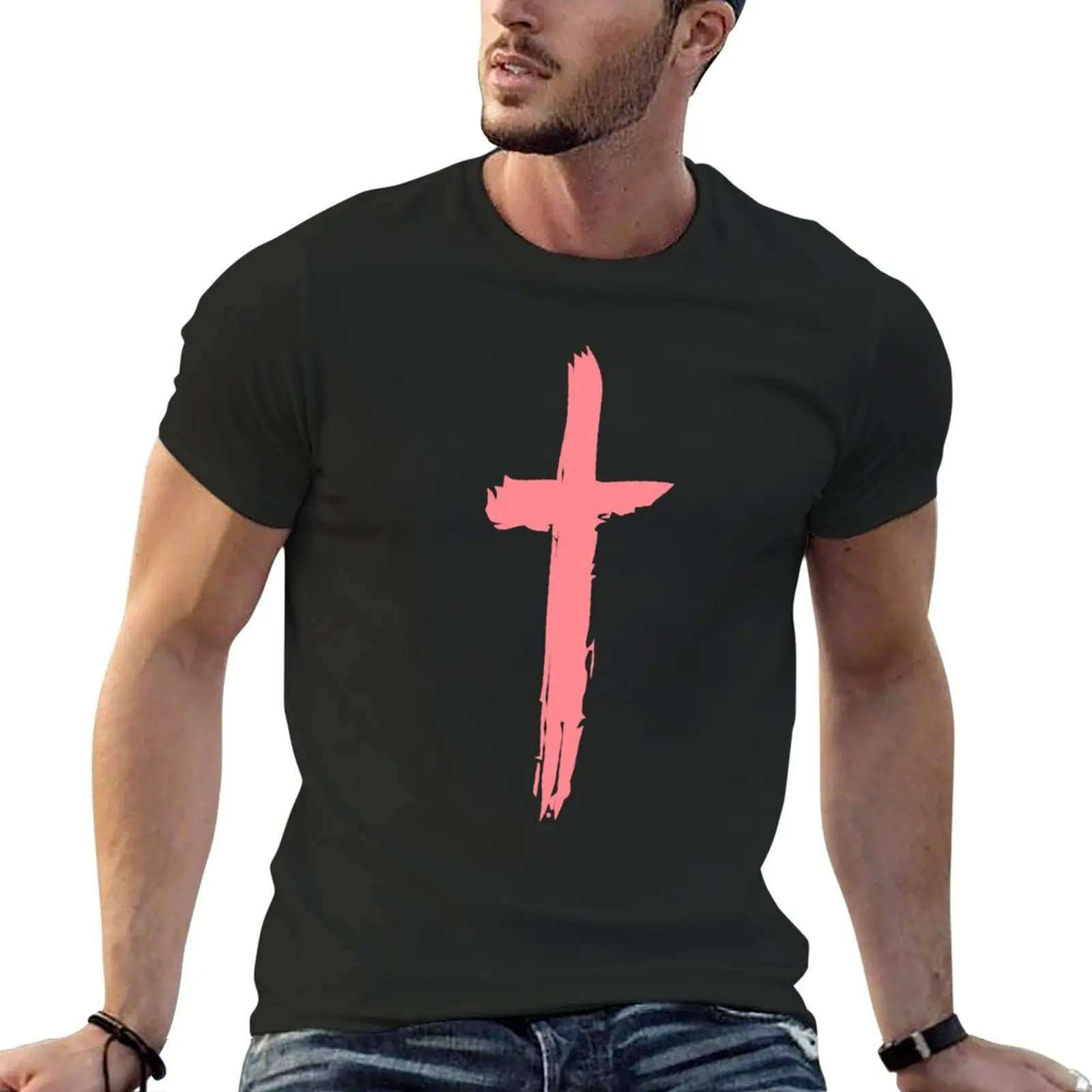 

Футболка Saint Jhn, мужская летняя одежда, простые черные футболки для мужчин