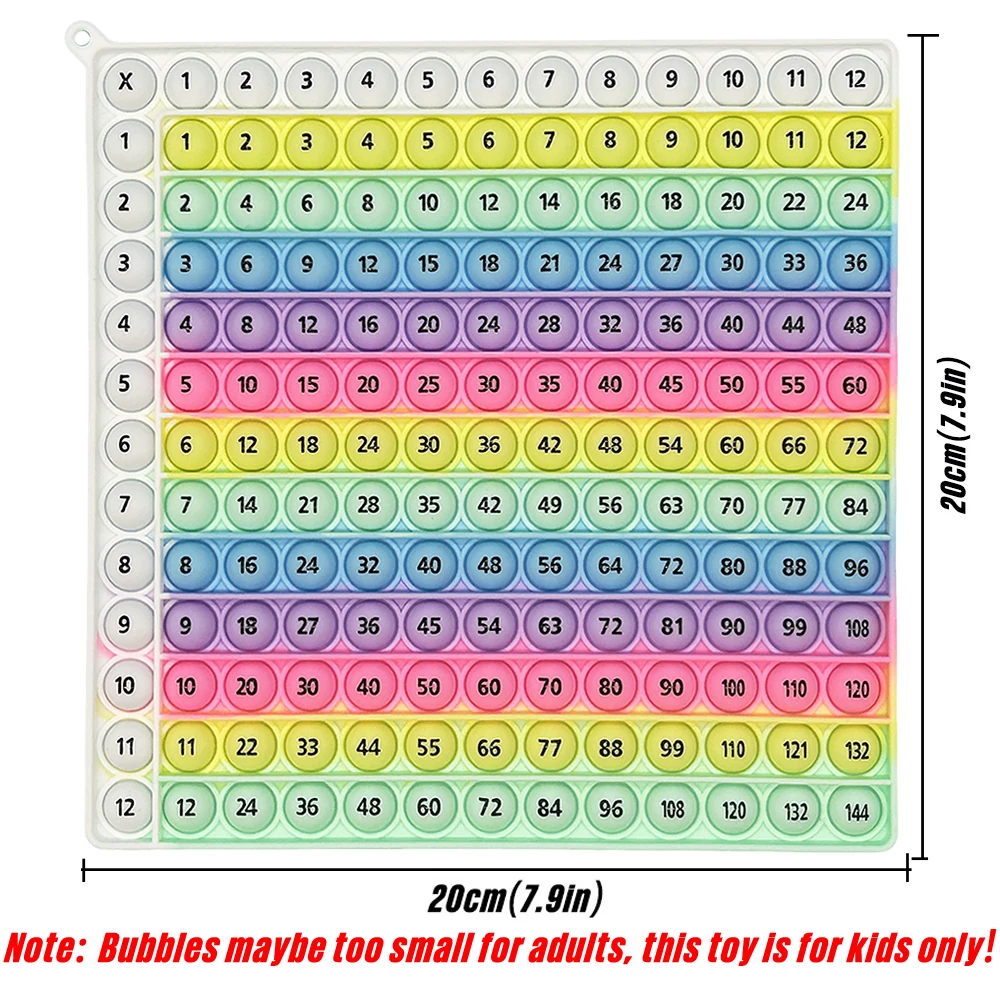 Multiplication Practice Math Games 12x12 Times Table Learning Board Game Mathematics Teaching Toys Gift for Birthday Christmas
