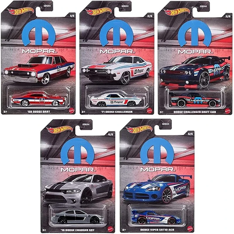 2022 Hot Wheels Mopar Series Dodge Challenger Dart Charger Srt Viper Srt10 Acr Challenger Drift 1:64 Diecast Car Model Toy