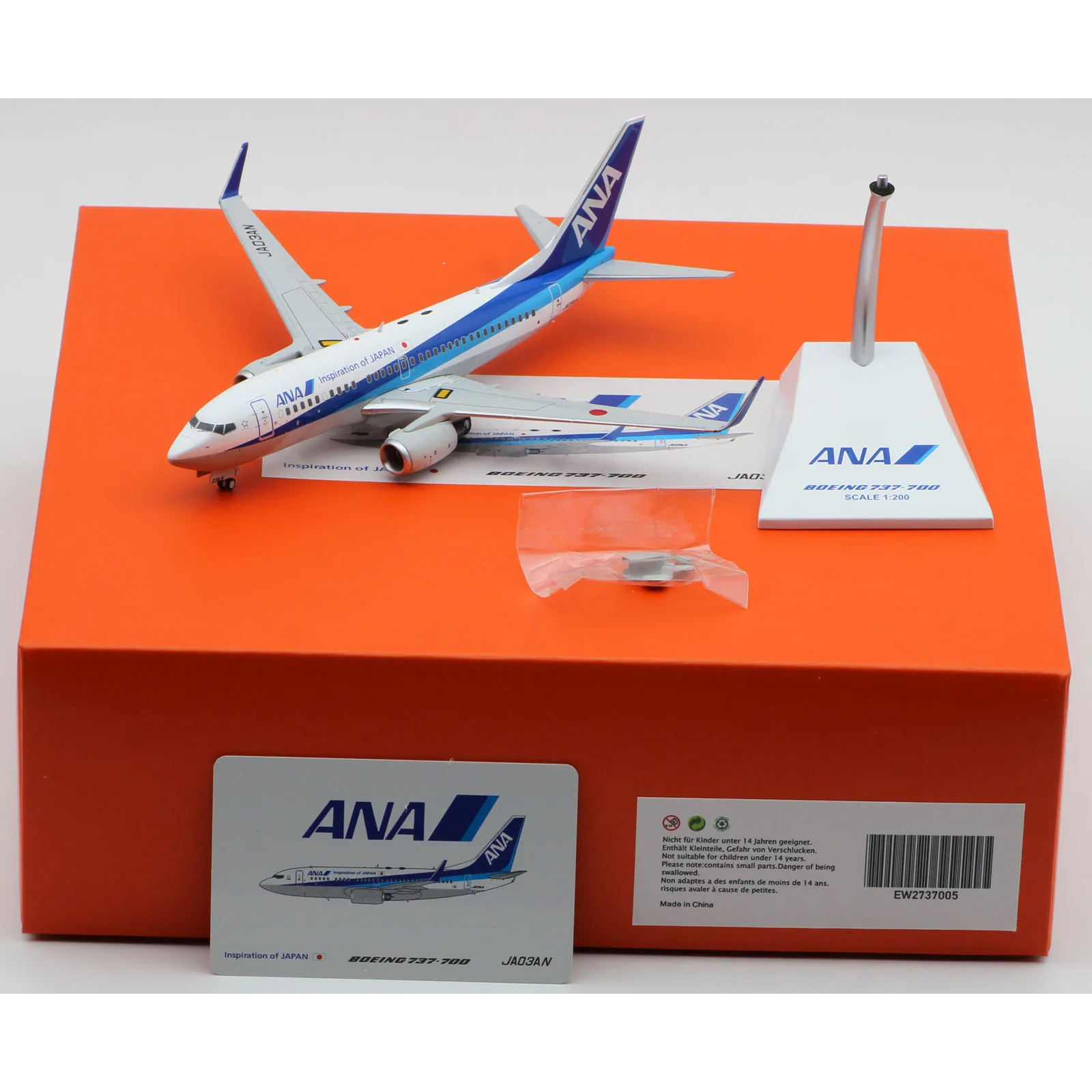 EW2737005 Alloy Collectible Plane Gift JC Wings 1:200 ALL NIPPON