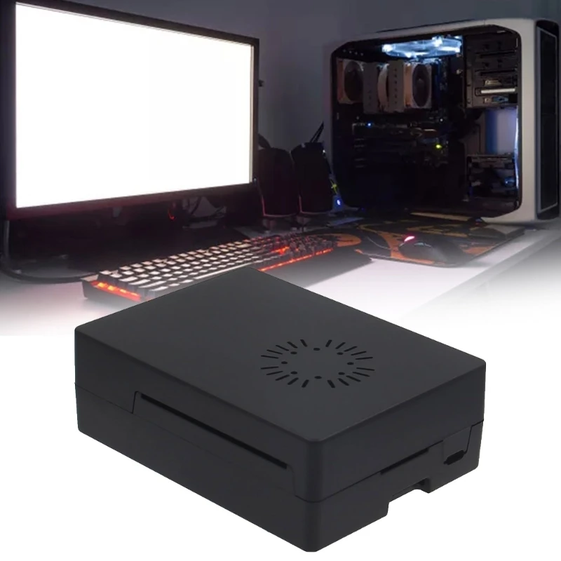 

with Cooling Fan Case Enclosure forRaspberryPi 3B 3B Computer Mainboard Cover Compatible LibreAMl-S905XCC