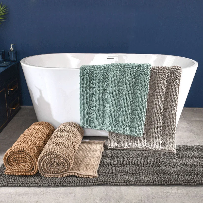 

Microfiber Bath Mat Water Absorption Bathroom Rugs Anti Slip Kitchen Carpet Long Bedside Floor Mats Doormat Hallway Rugs